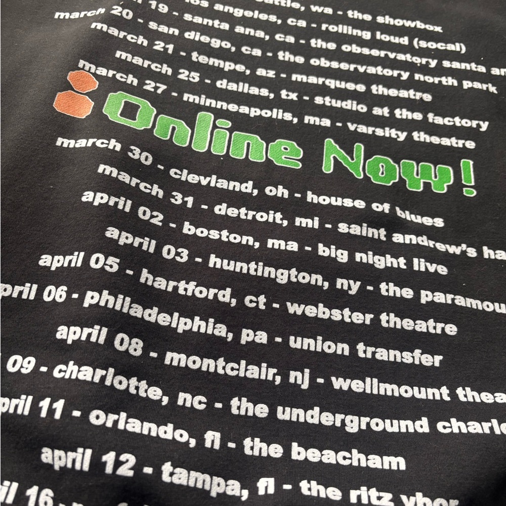 Nettspend inverted tour hoodie , “online now!” - Picture 5 of 5